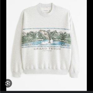 ISO Grand Teton Graphic Crew Sweatshirt